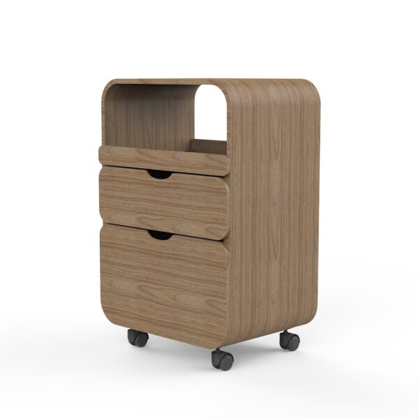 Carrello estetico in legno Silver Fox per Centri Estetici e SPA, colore Legno Naturale