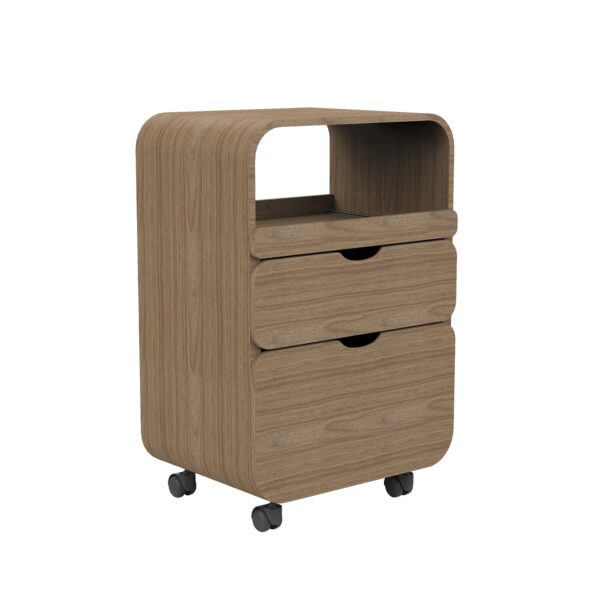 Carrello estetico in legno Silver Fox per Centri Estetici e SPA, colore Legno Naturale